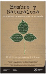 “Hombre y naturaleza”, IV Simposio de Estudiantes de Filosofía