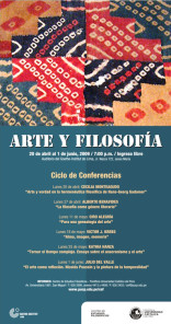 Ciclo de conferencias: «Arte y filosofía»