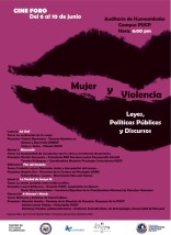 Cine foro: «Mujer y violencia. Leyes, políticas públicas y discursos»