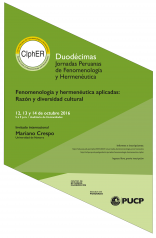 XII Jornadas de Fenomenología y Hermenéutica: «Fenomenología y hermenéutica aplicadas: Razón y diversidad cultural»