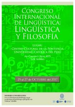XII Congreso internacional de lingüística: Lingüística y Filosofía