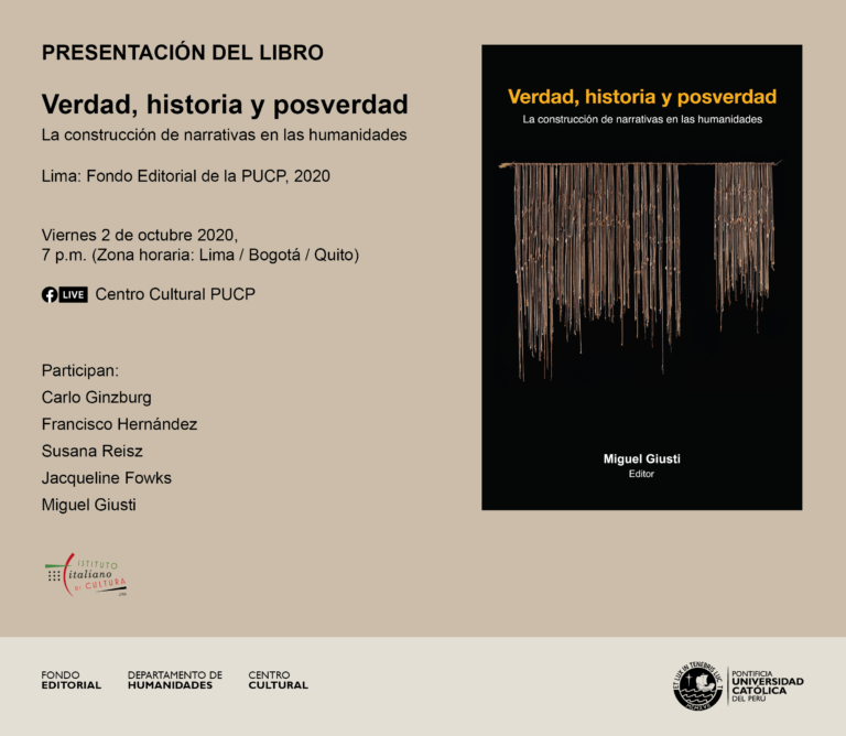 Presentación del libro «Verdad, historia y posverdad. La construcción de narrativas en las humanidades», editado por Miguel Giusti