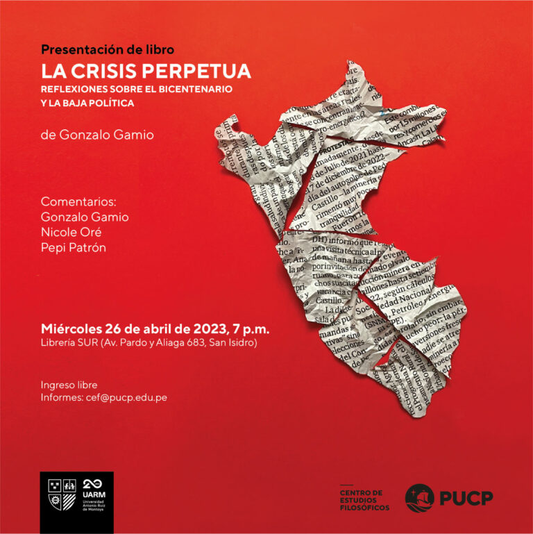 Book presentation “The Perpetual Crisis: Reflections on the Bicentennial and Low Politics” by Gonzalo Gamio.