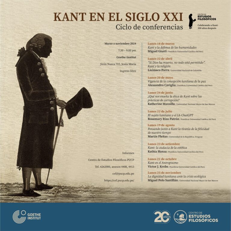 Ciclo de conferencias: Kant en el Siglo XXI, en Conmemoración de los 300 Años del Nacimiento del filósofo