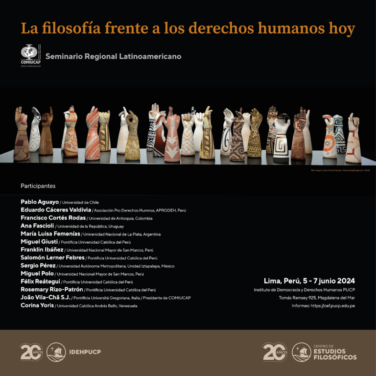 La filosofía frente a los derechos humanos hoy- Seminario Regional Latinoamericano de COMIUCAP