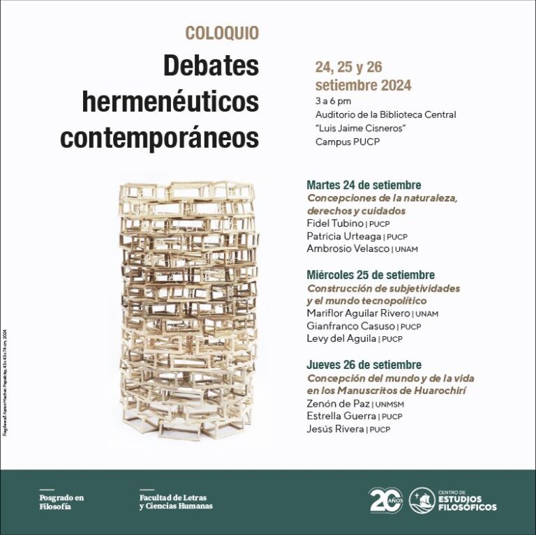 Coloquio “Debates hermenéuticos contemporáneos”