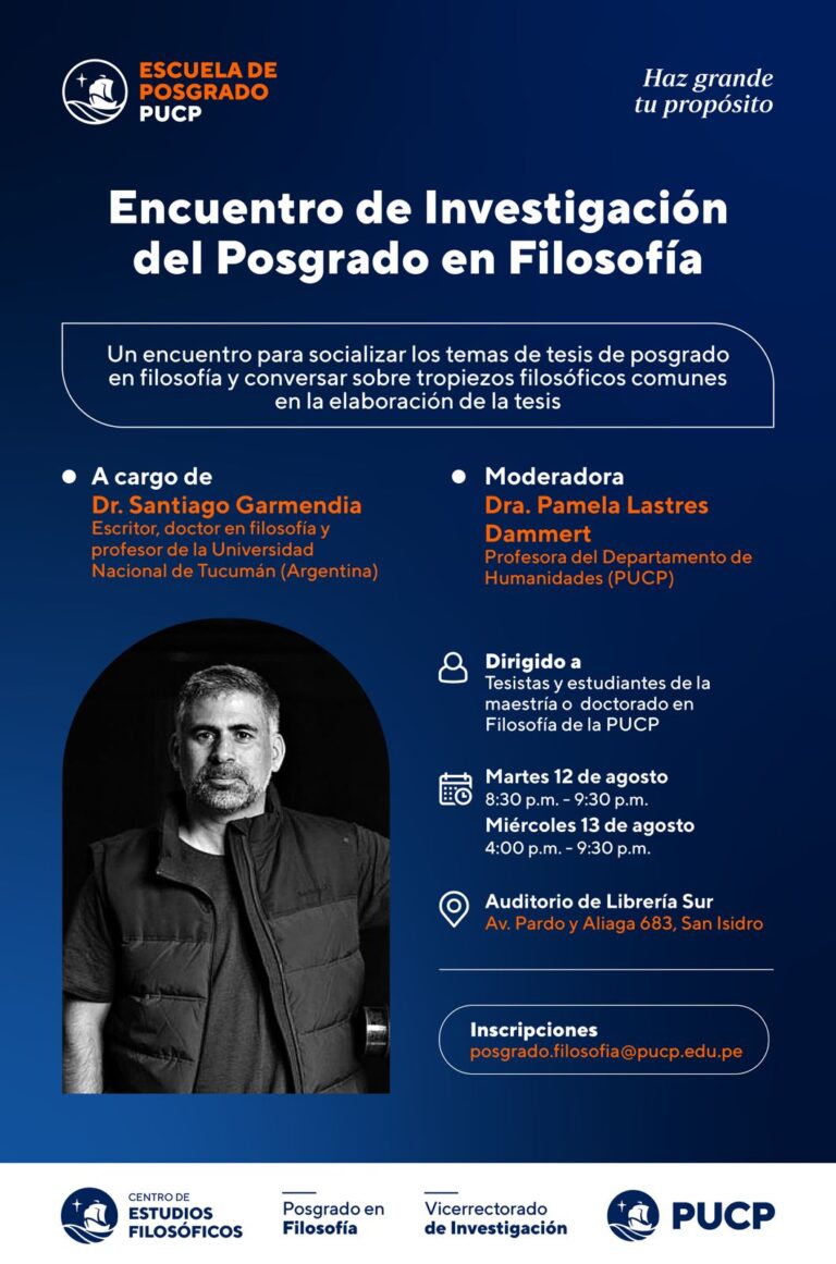 Encuentro de investigación del posgrado de filosofía