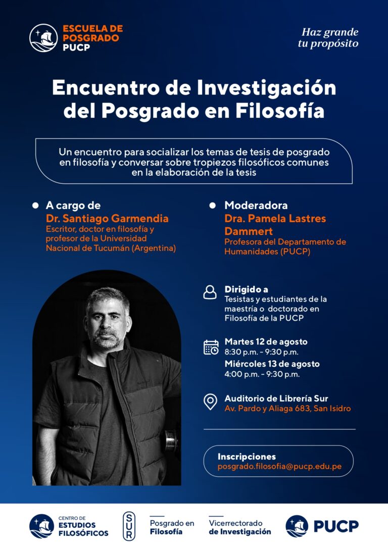 Encuentro de investigación del posgrado de filosofía