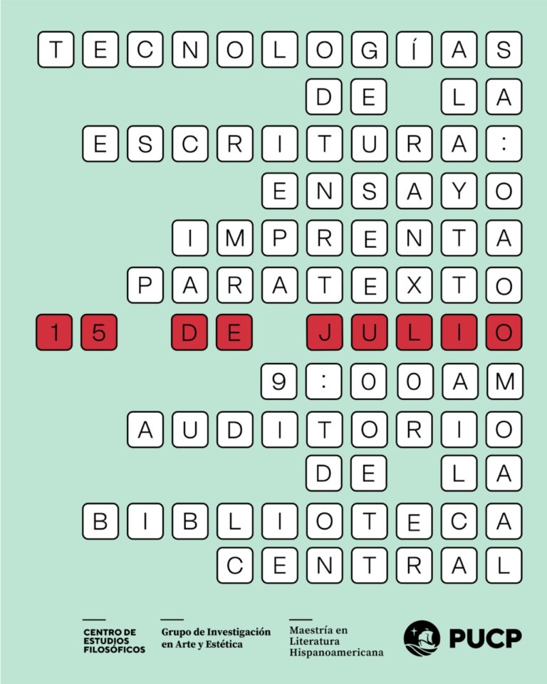 Coloquio internacional “Tecnologías de la escritura: ensayo, imprenta, paratexto»
