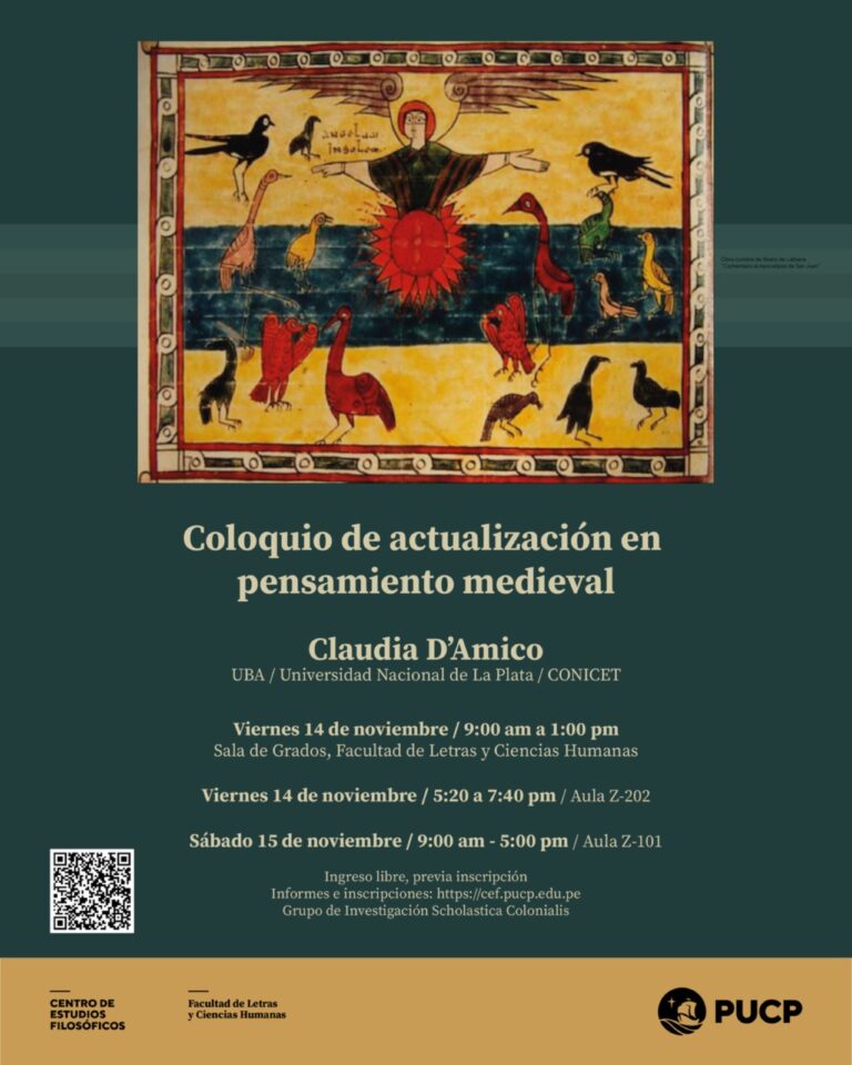Coloquio de actualización en pensamiento medieval