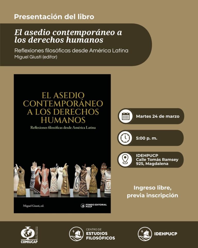 Presentación del libro El asedio contemporáneo a los derechos humanos: Reflexiones filosóficas desde América Latina