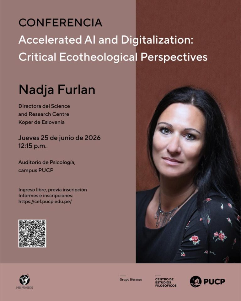 Conferencia “Accelerated AI and Digitalization: Critical Ecotheological Perspectives”Nadja Furlan (directora del Science and Research Centre Koper de Eslovenia)