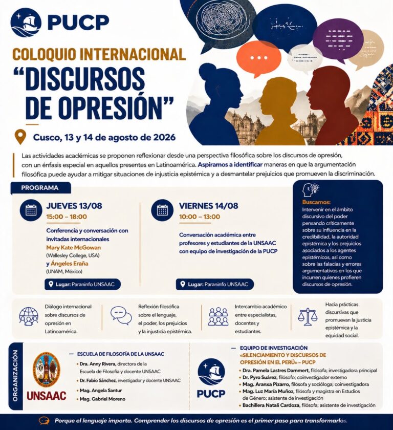 Coloquio Internacional “Discursos de Opresión”